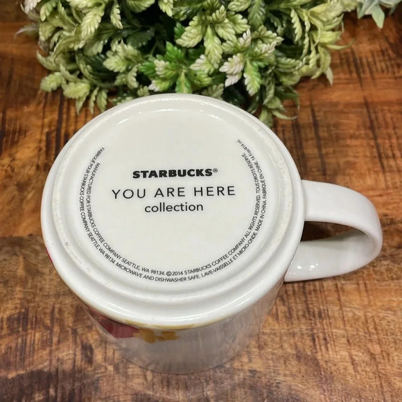 STARBUCKS You Are Here Collection Las Vegas 14oz Coffee Tea Cup Mug Red White - Picture 6 of 8